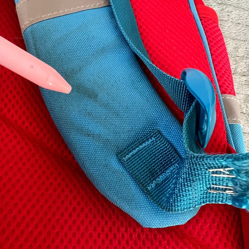 Kids Gaming Backpack Nintendo Switch Style Red Blue School Bag - Picture 13 of 13